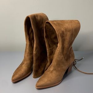 NEW Marc Fisher Over The Knee Brown Tall Boots